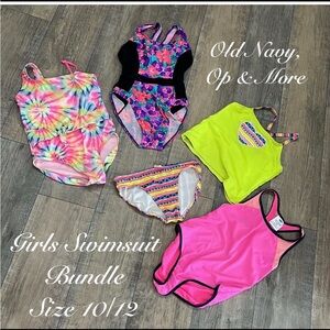 Girls Swimsuit Bundle Size 10/12
Assorted Brands from Old Navy, OP & More